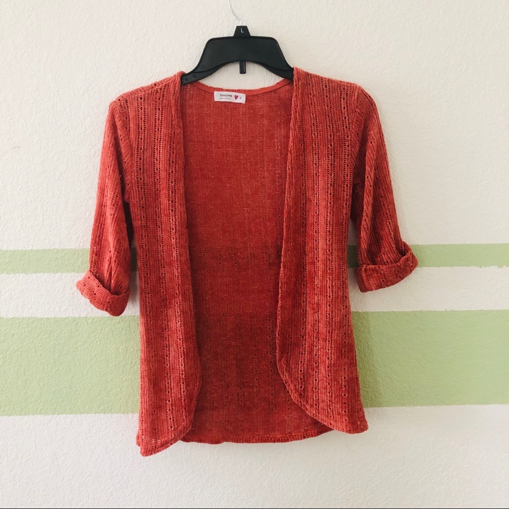 Orange cardigan